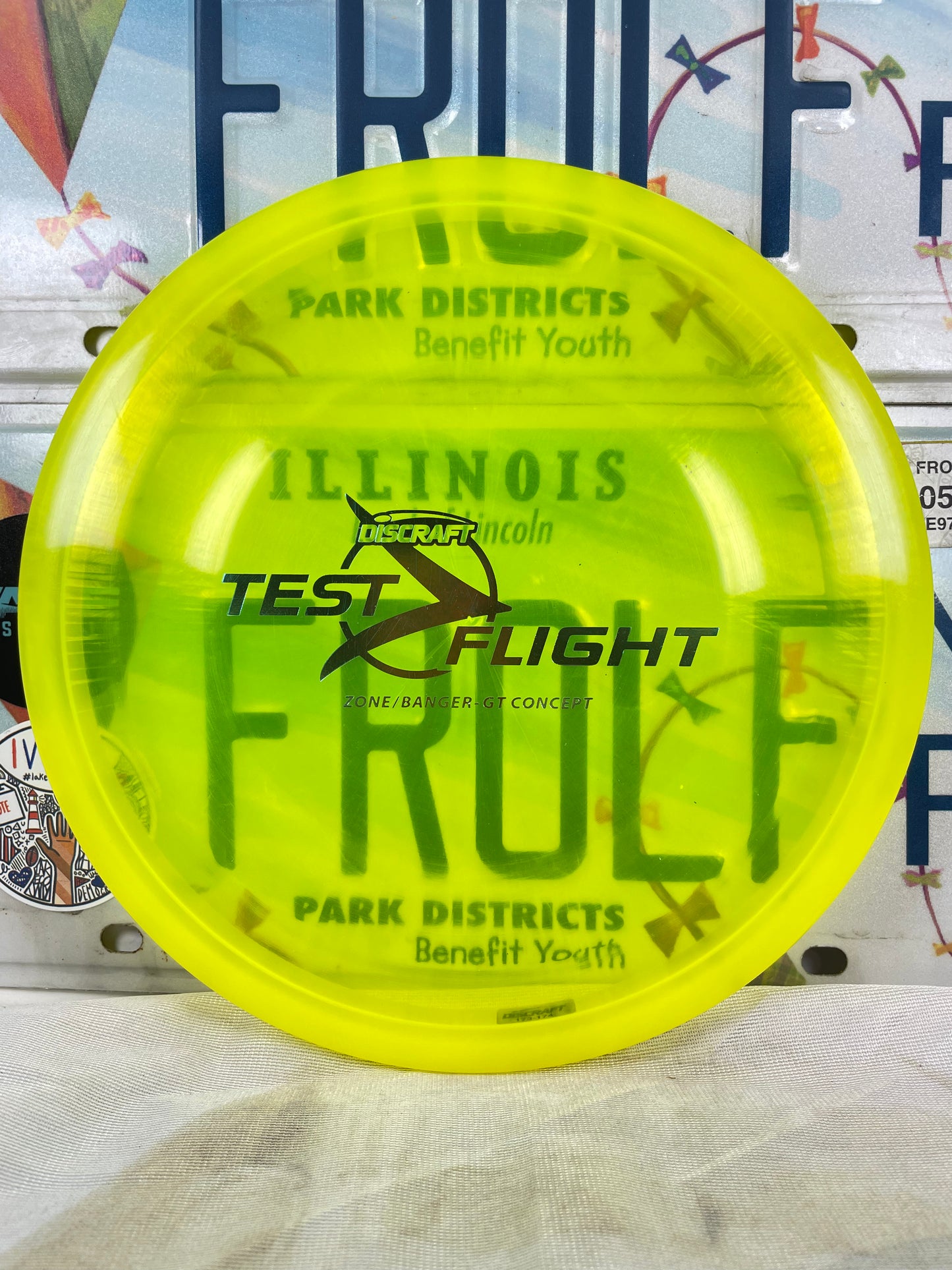 Discraft Zone GT Z Line Yellow 176g Banger Top Test Flight Putter