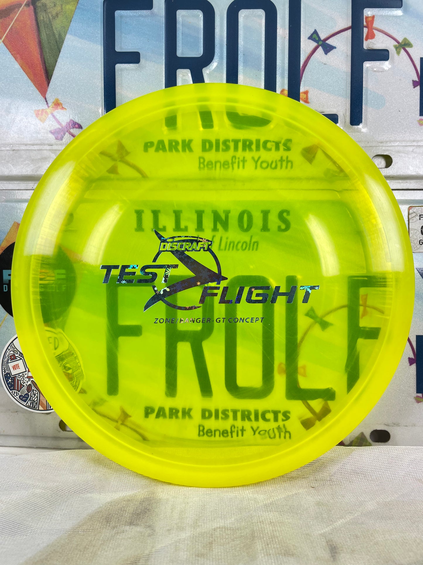 Discraft Zone GT Z Line Yellow 176g #2 Banger Top Test Flight Putter