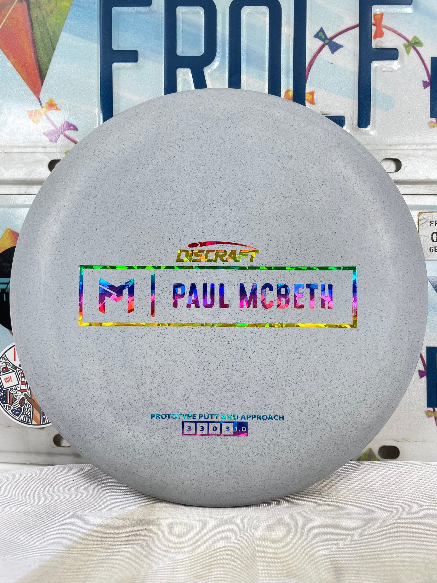 Discraft Kratos McBeth Rubber Blend Gray 173g Prototype Putter