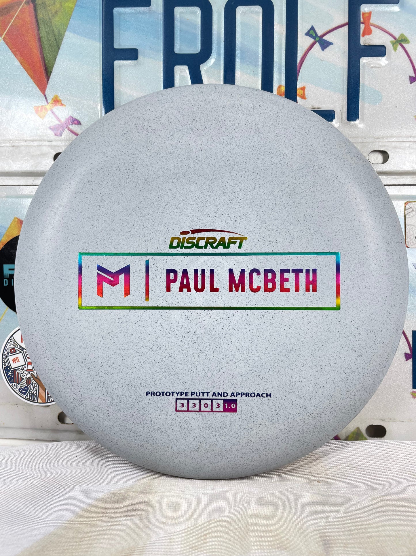 Discraft Kratos McBeth Rubber Blend Gray 174g Prototype Putter