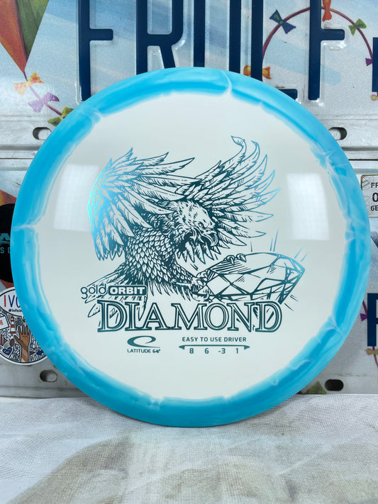 Latitude 64 Diamond Gold Orbit Blue 158g Fairway Driver