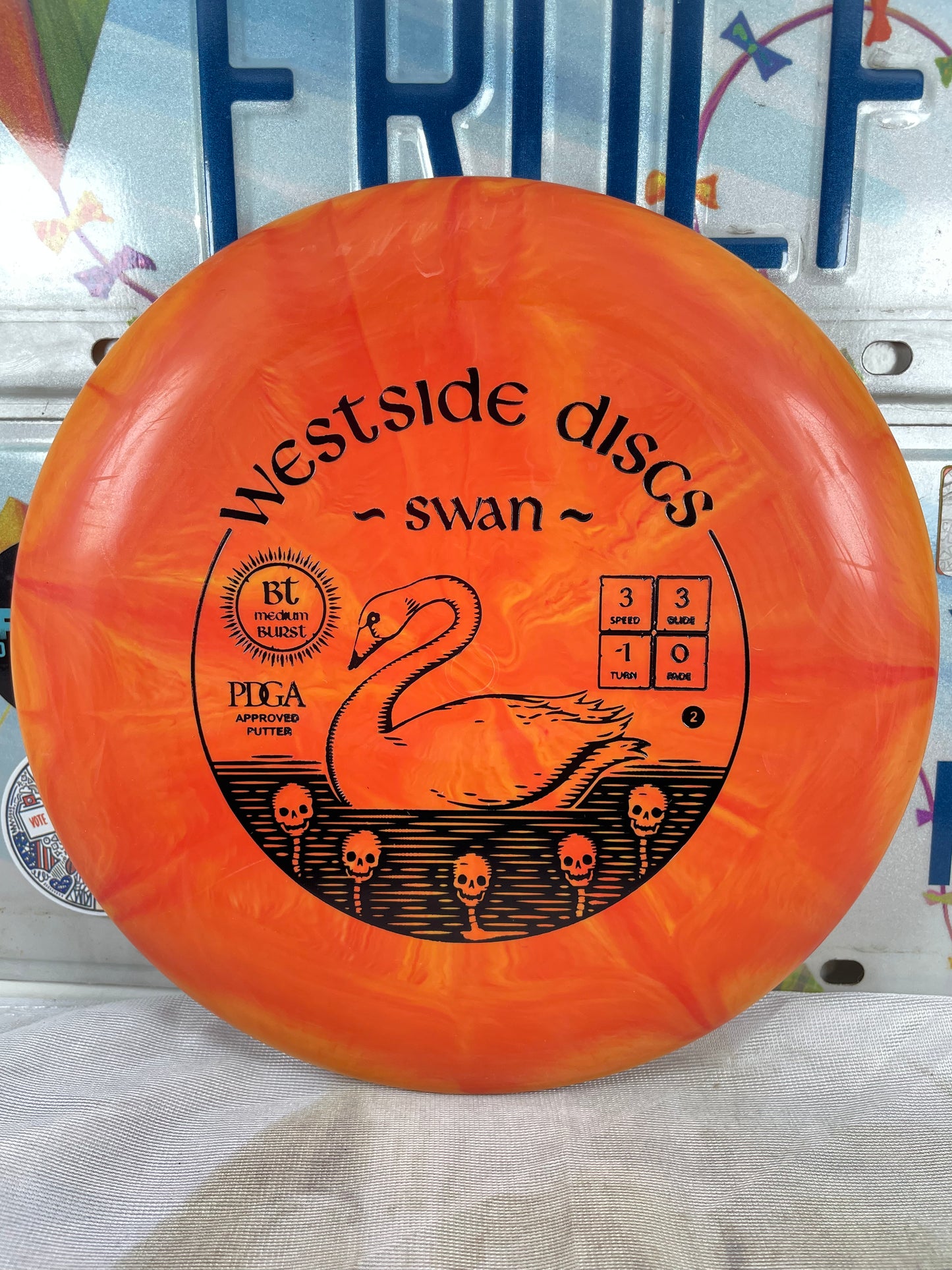 Westside Swan BT Medium Burst Orange 175g Putter