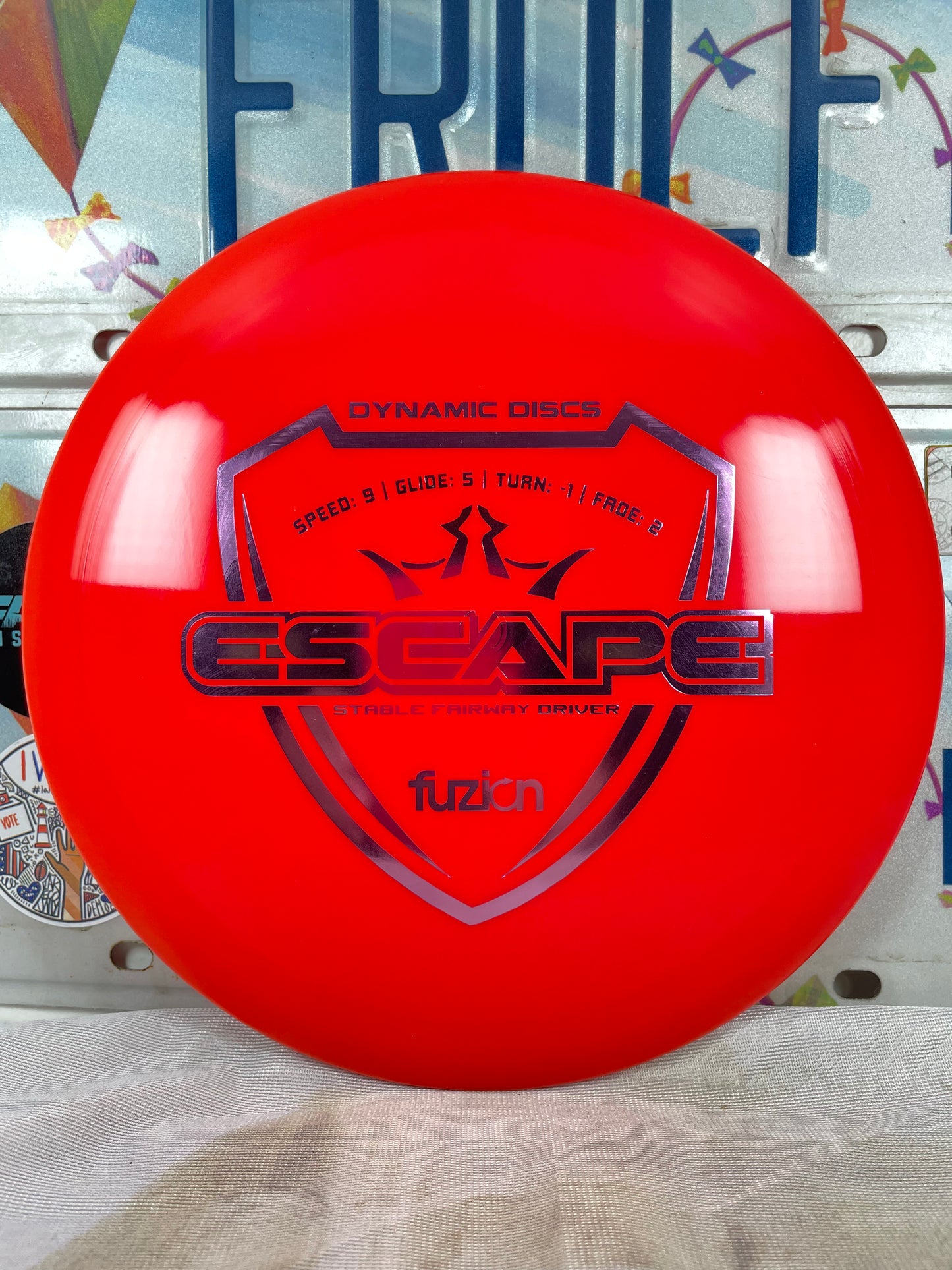 Dynamic Discs Escape Fuzion Red 167g Distance Driver
