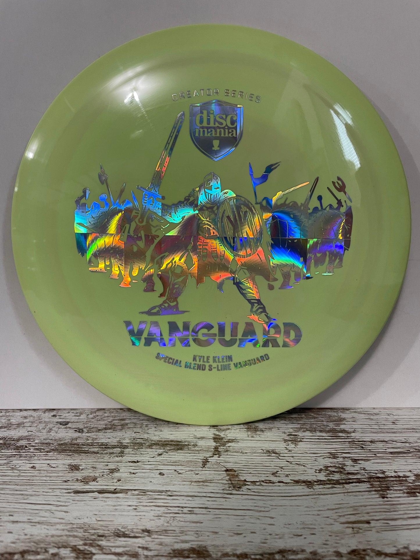 Discmania Vanguard S-Line Light Green w/ Rainbow Foil 172g Kyle Klein Creator Series Distance Driver