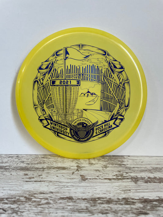 Innova Invader Champion 175g Yellow with Blue Foil 2021 USDGC Winthrop Putter