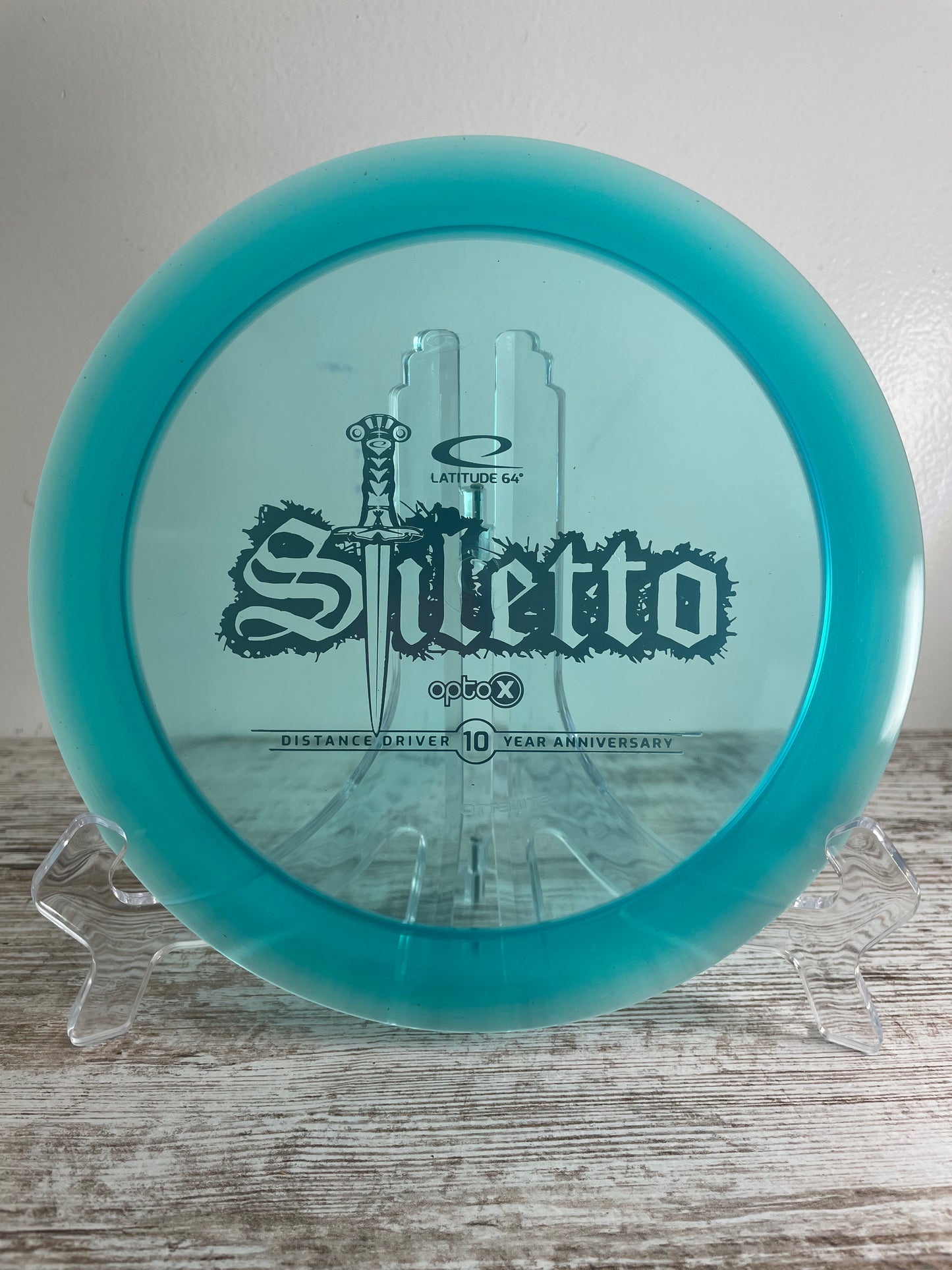 Latitude 64 Stiletto Opto-X Blue 173g 10 Year Anniversary Distance Driver