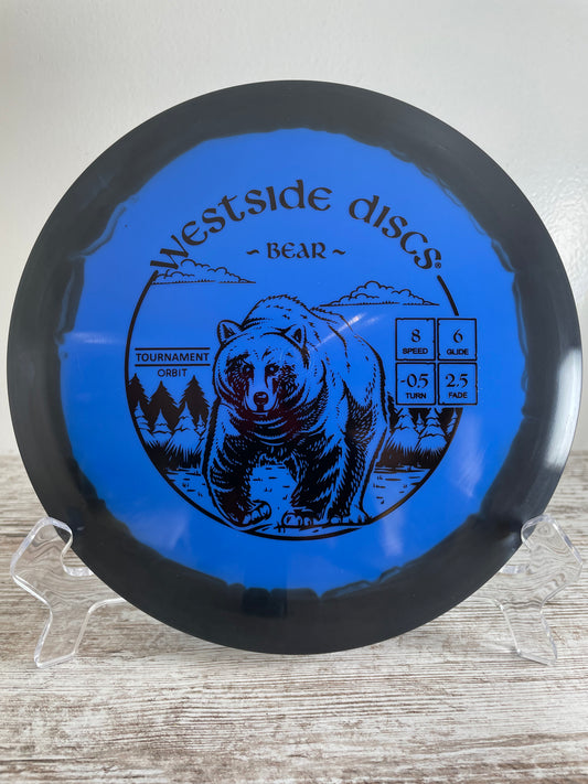 Westside Bear Tournament Orbit Blue w/ Black Rim 174g Fairway Driver