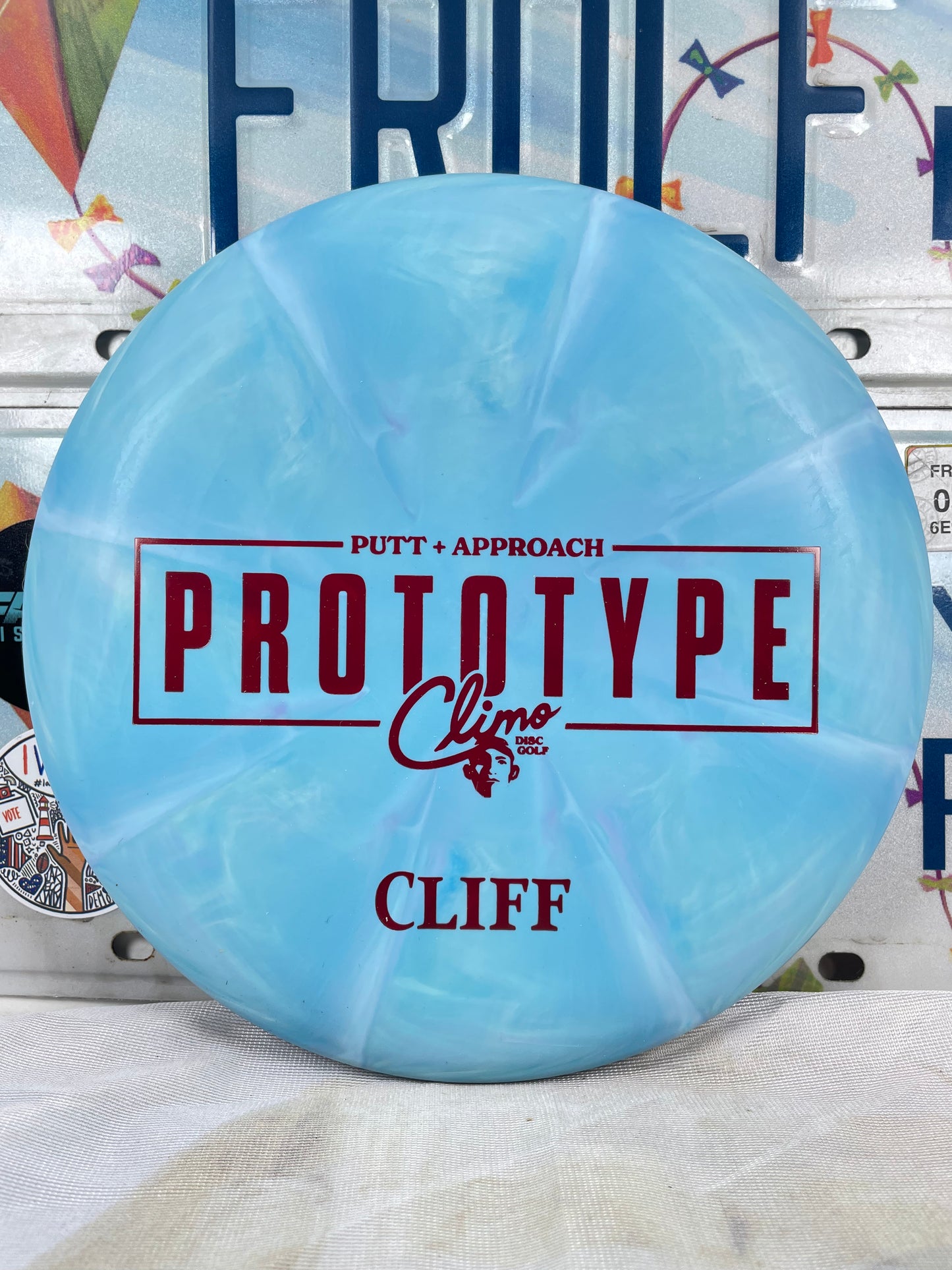Climo Cliff Trophy Swirl Blue 174g Prototype Putter