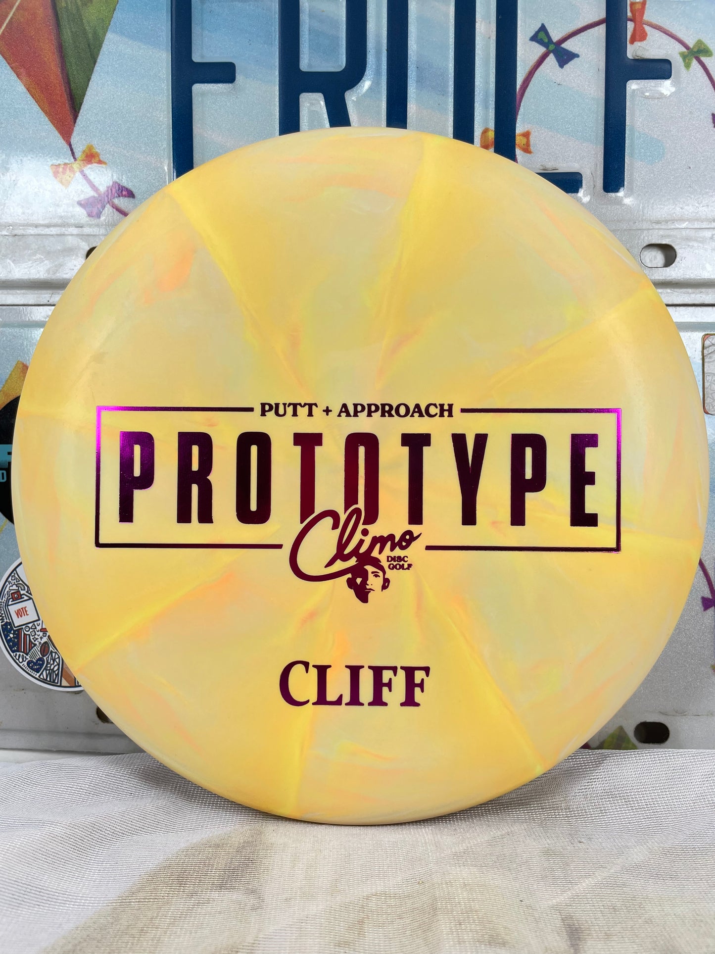 Climo Cliff Trophy Swirl Orange 173g Prototype Putter