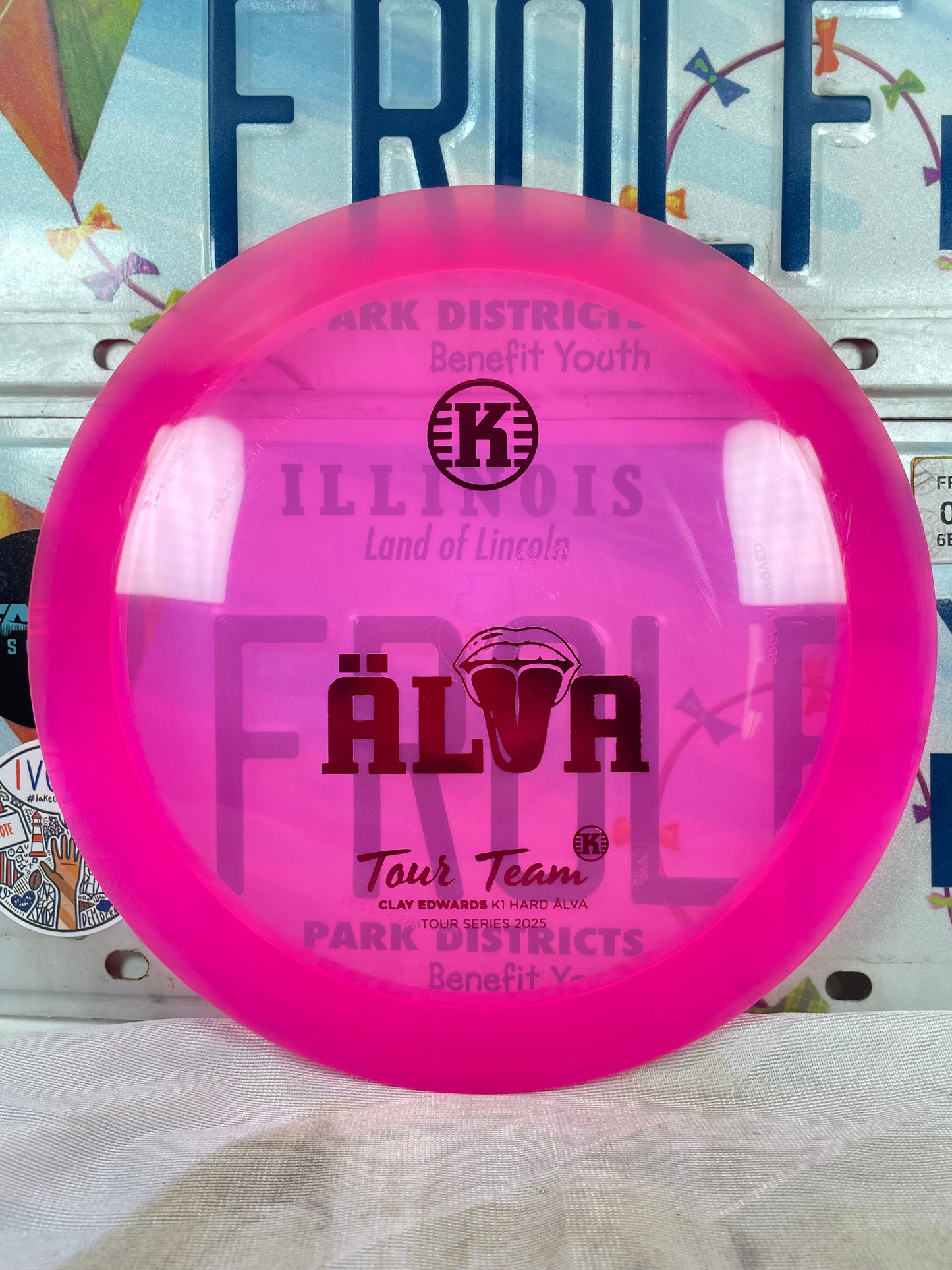 Kastaplast Alva K1 Hard Pink 173g Tour 2025 Distance Driver
