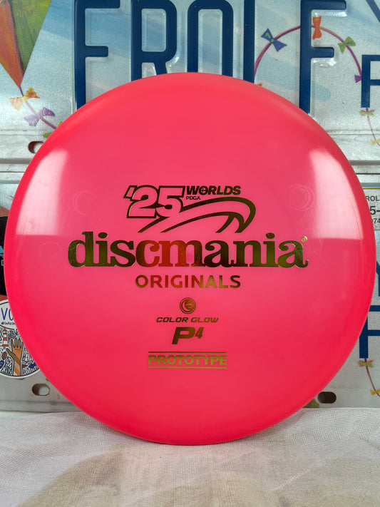 Discmania P4 C-Line Glow Pink 175g Prototype Worlds 2025 Putter