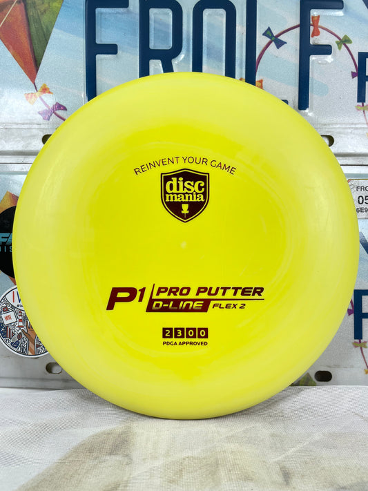Discmania P1 D-Line Flex 2 Yellow 173g Putter