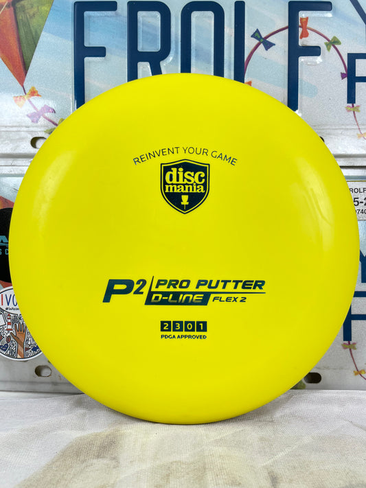 Discmania P2 D-Line Flex 2 Yellow 173g Putter