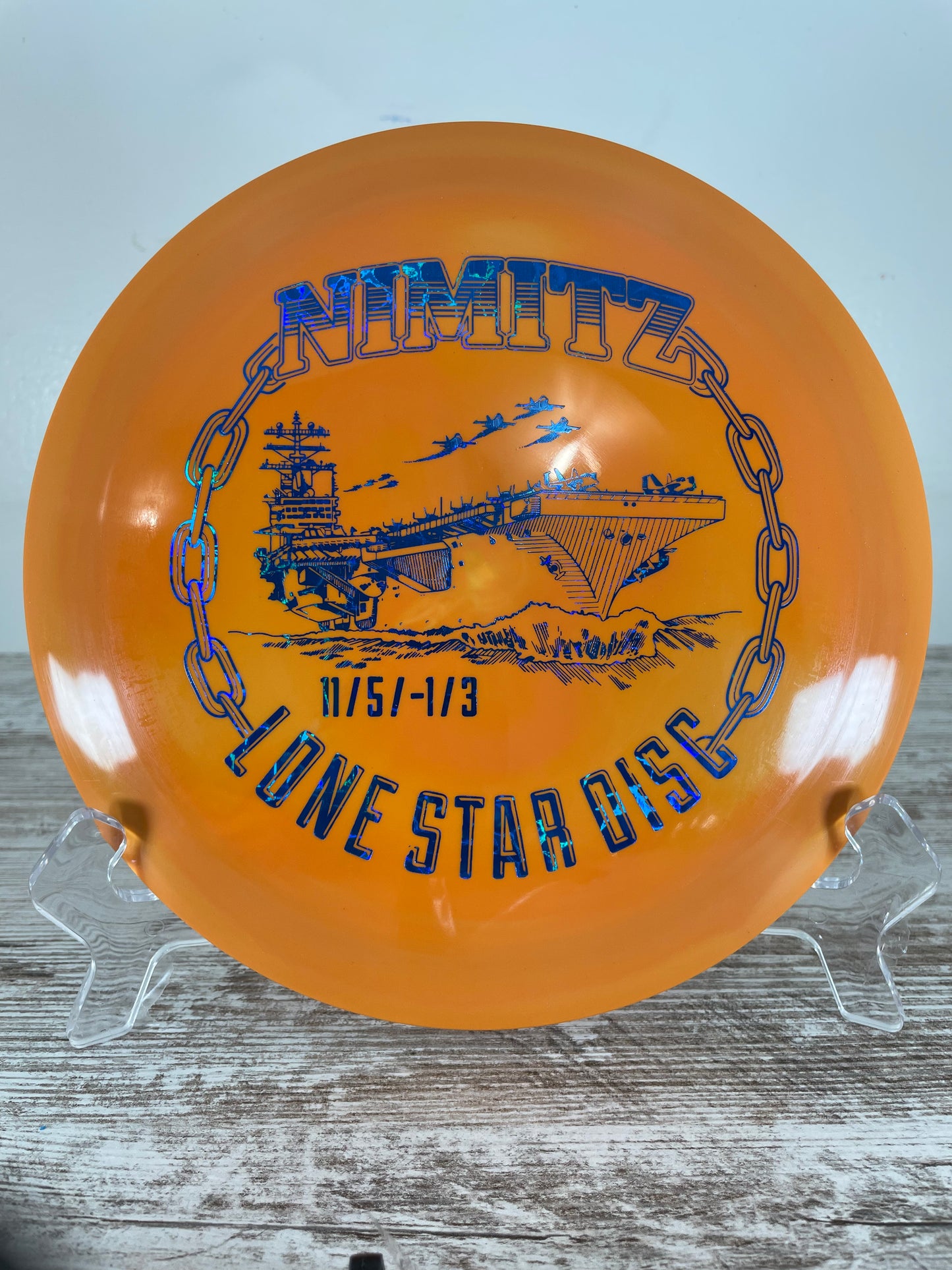 Lone Star Nimitz Bravo 162g Orange Swirl Distance Driver