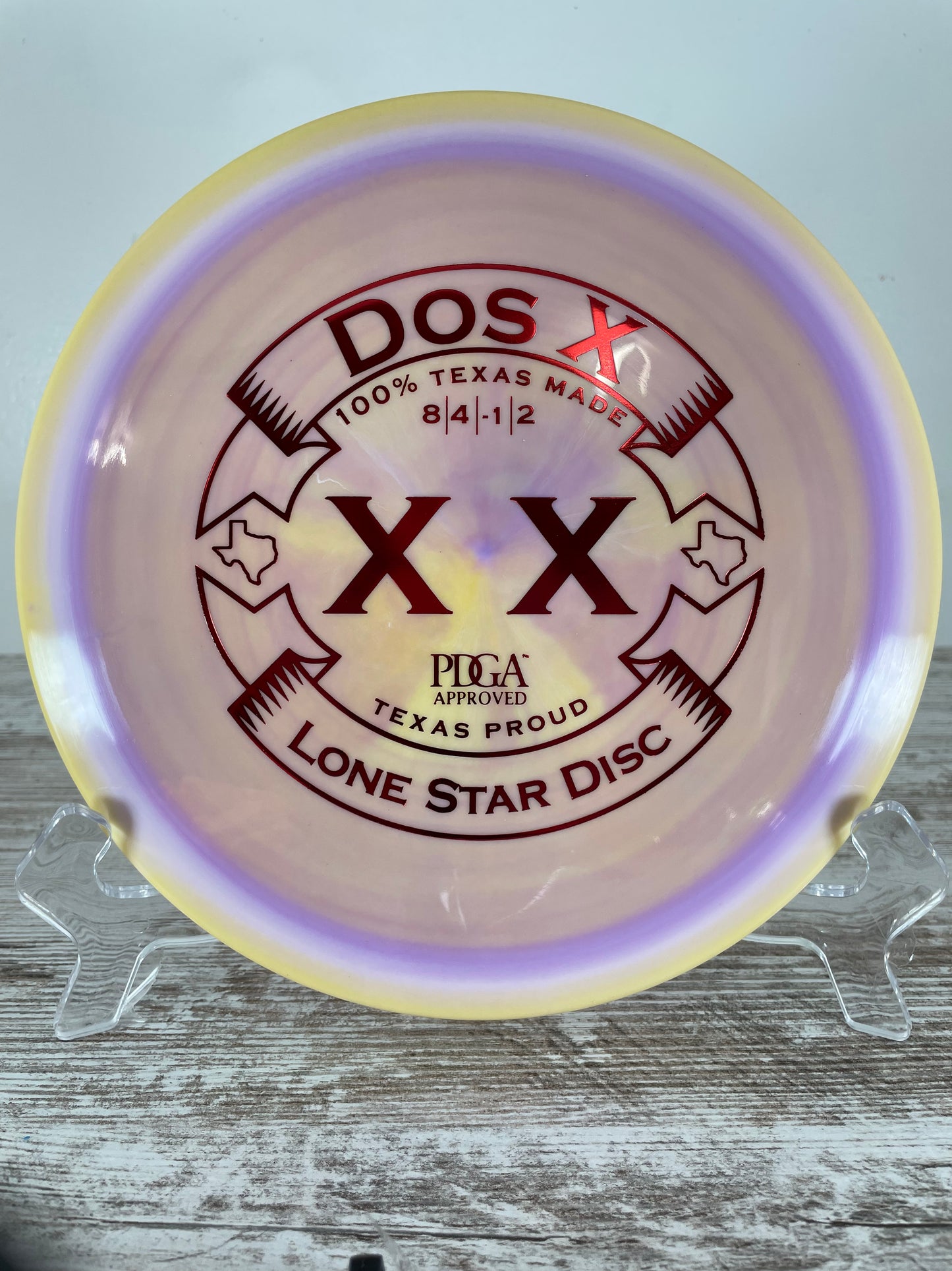 Lone Star Dos X Bravo 164g Orange-Purple Swirl Fairway Driver