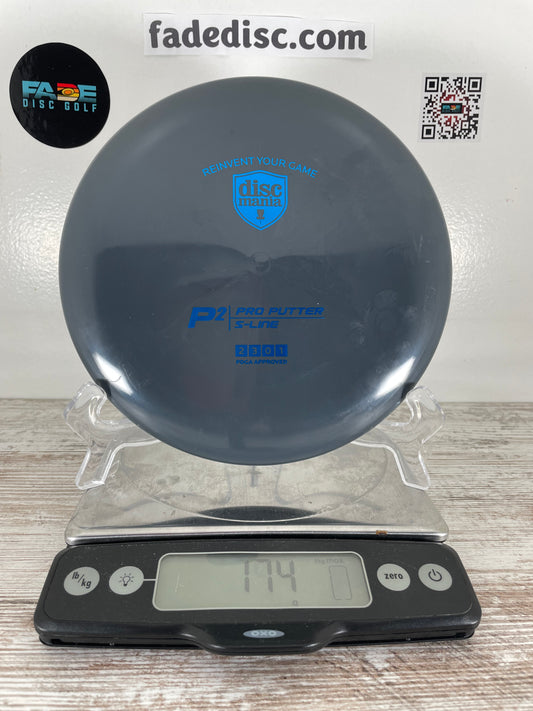 Discmania P2 S-Line Black w/ Blue Foil 174g Putter