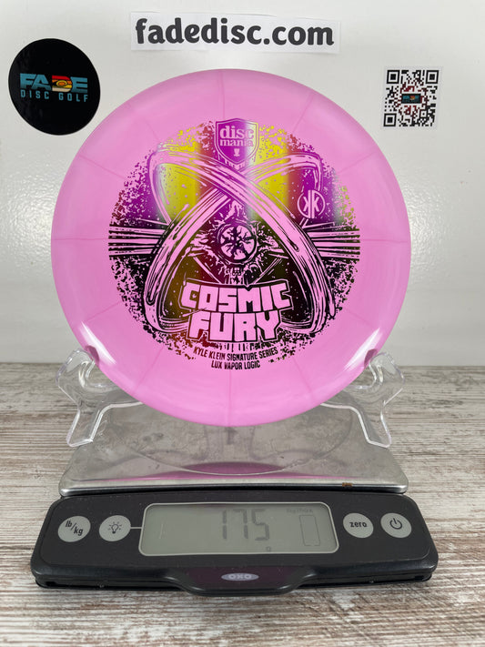 Discmania Logic Lux Vapor Pink 174-5g Cosmic Fury Kyle Klein Signature Series Foils Vary Putter