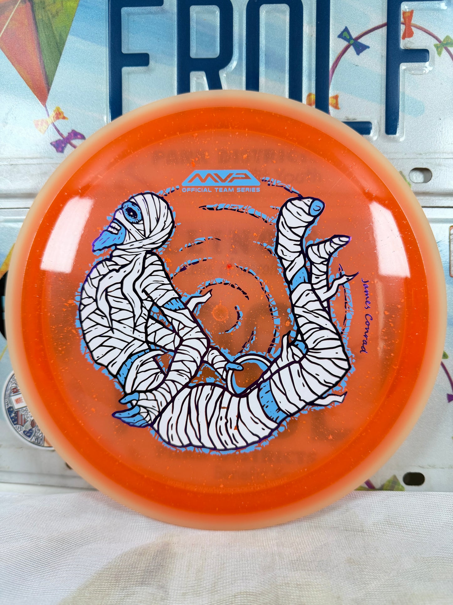 MVP Trail Eclipse Rim Particle Proton Orange 170g Distance Driver