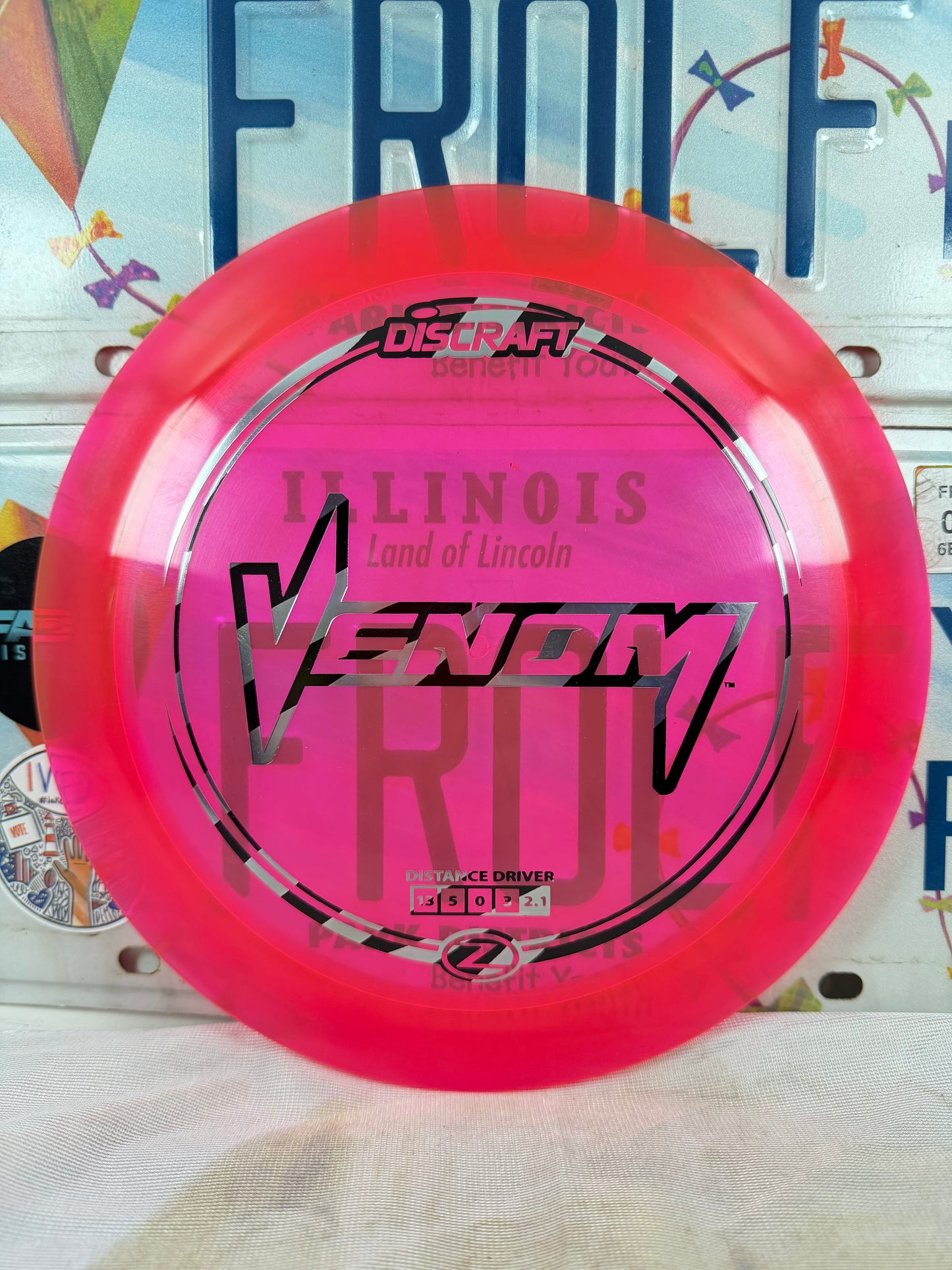 Discraft Venom Z Line Pink 173g Distance Driver