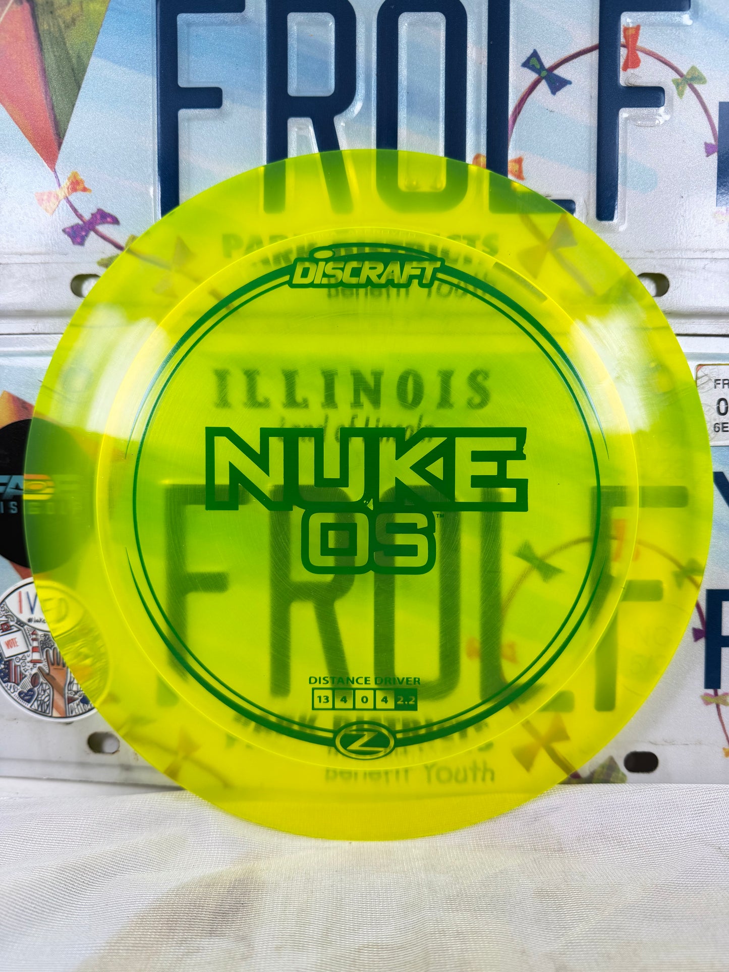 Discraft Nuke OS Z Line Yellow 173g Distance Driver