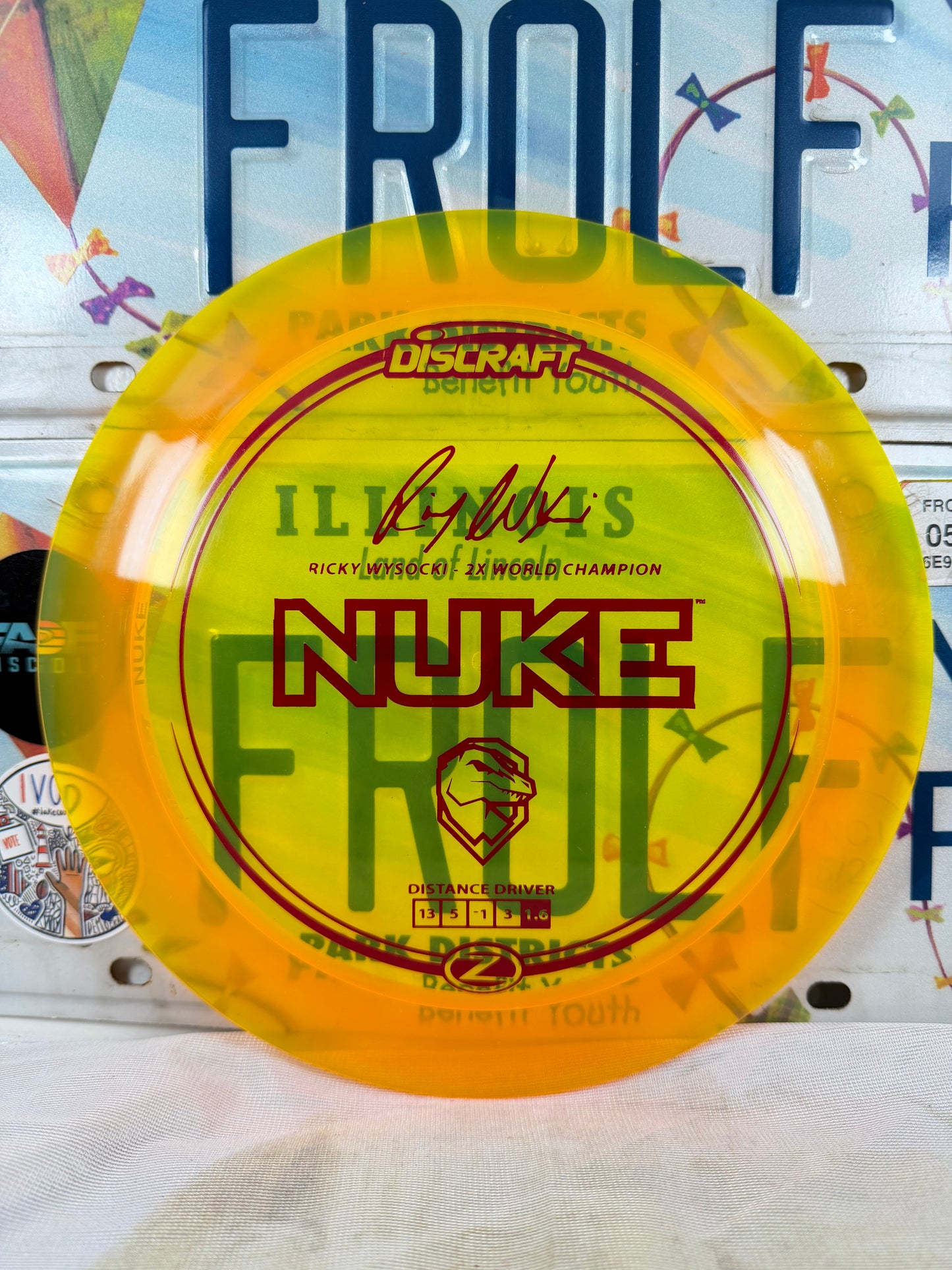 Discraft Nuke Z Line Orange 171g Wysocki Distance Driver