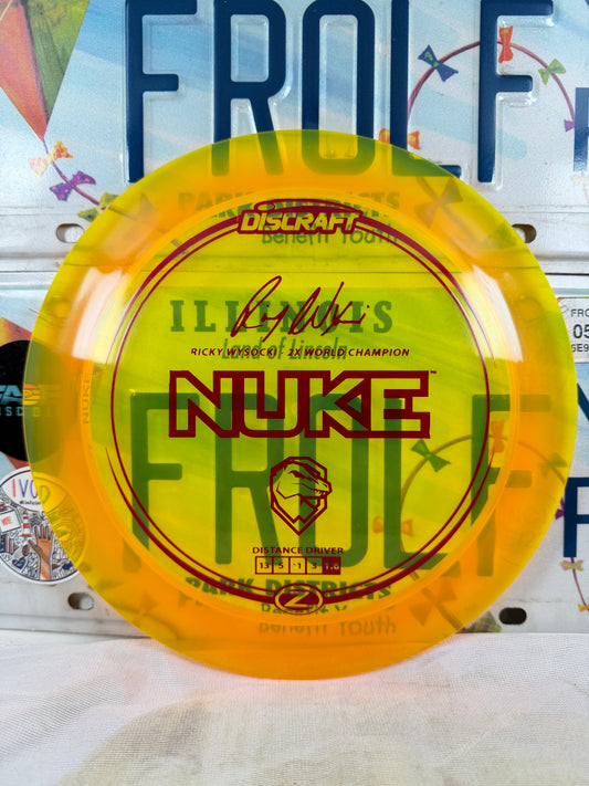 Discraft Nuke Z Line Orange 171g Wysocki Distance Driver
