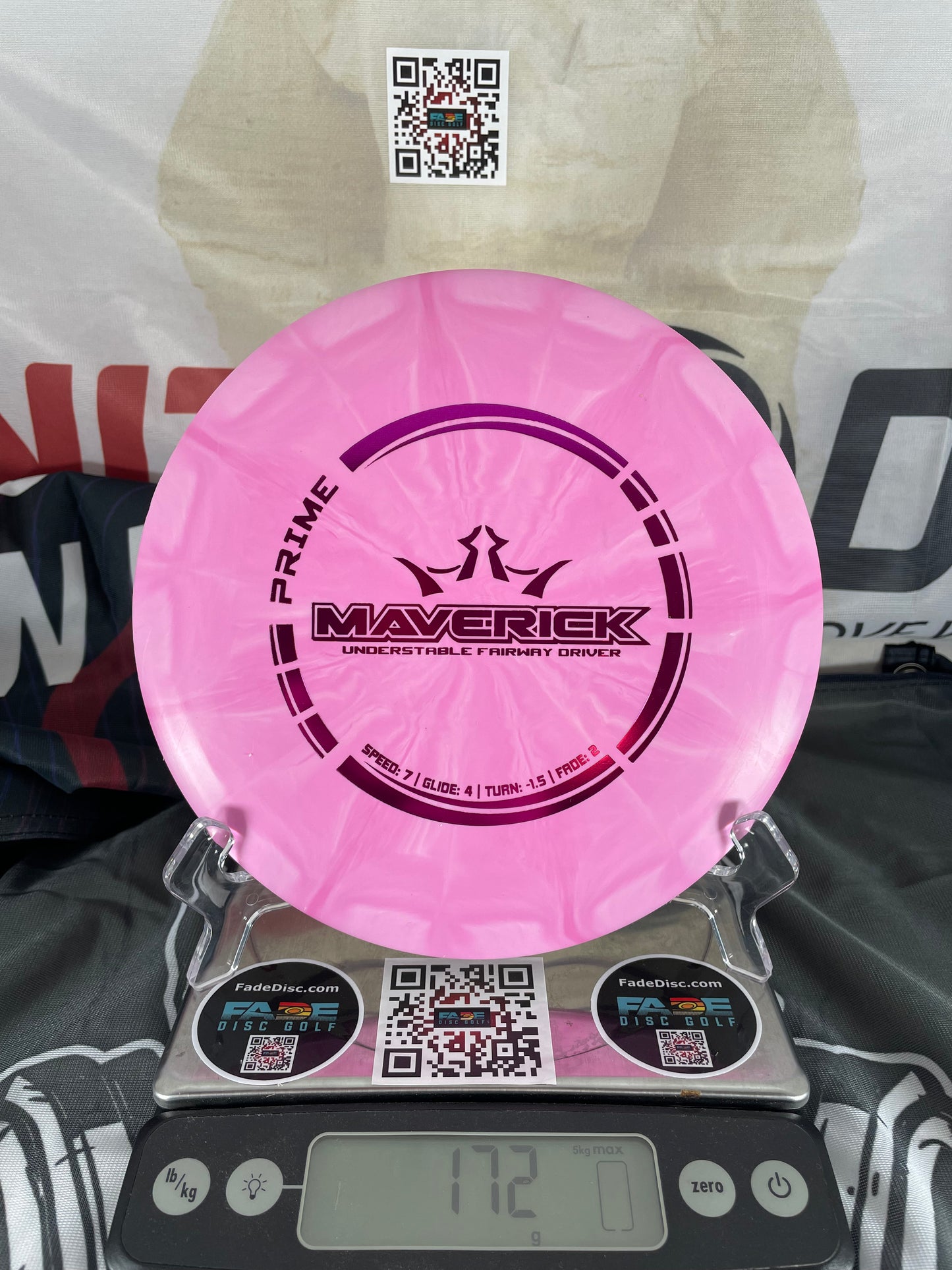 Dynamic Discs Maverick Prime Pink w/ Pink Foil 172g Fairway Driver