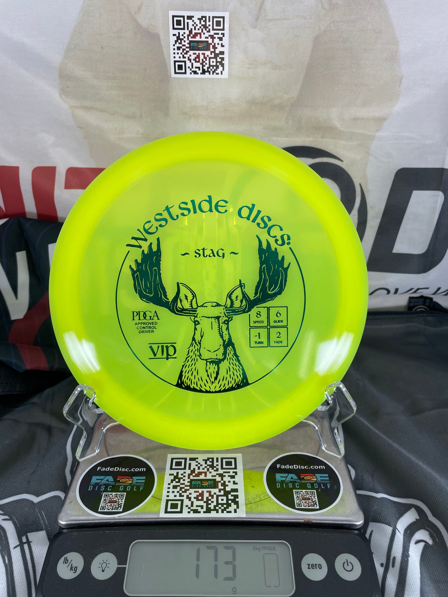 Westside Stag VIP Yellow w/ Green Foil 173g Fairway Driver