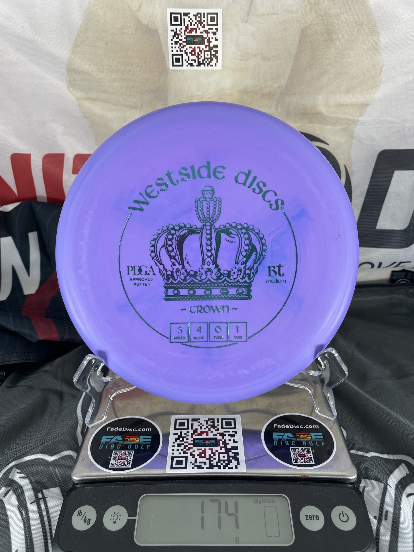 Westside Crown BT Medium Purple 174g Putter