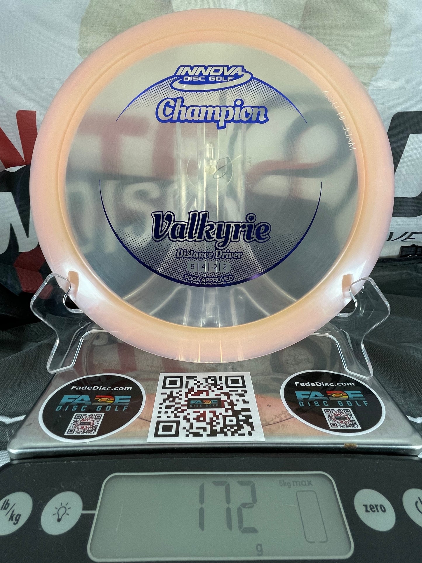 Innova Valkyrie Champion 172g Pink w/ Blue Foil Distance Driver