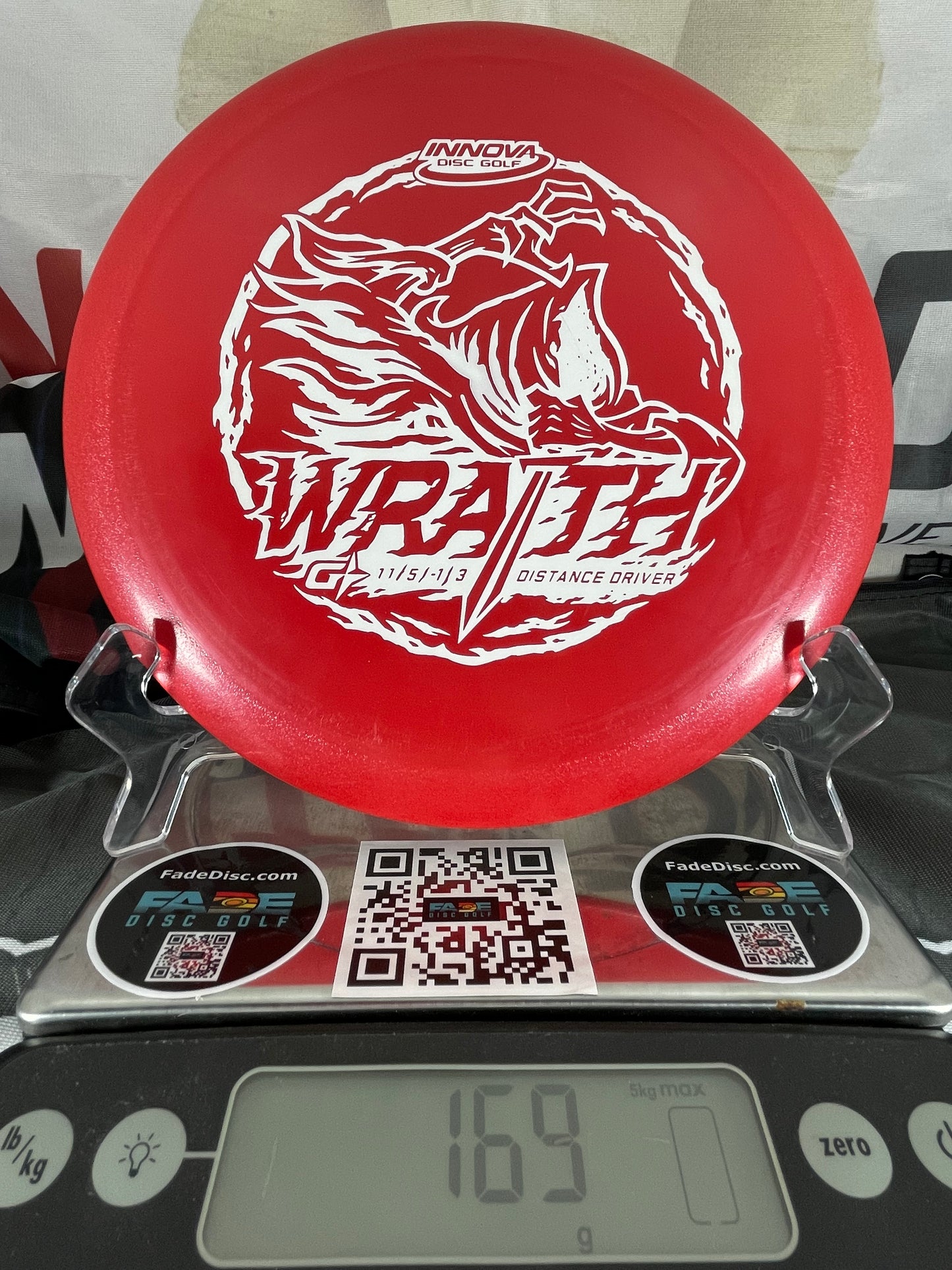 Innova Wraith 169g GStar Red w/ White Foil Distance Driver