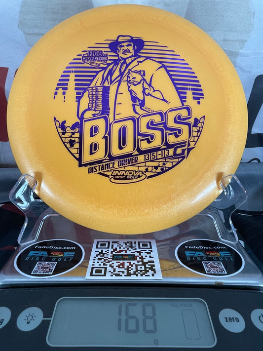 Innova Boss GStar Orange w/ Purple Boss-Cat Foil 168g Distance Driver