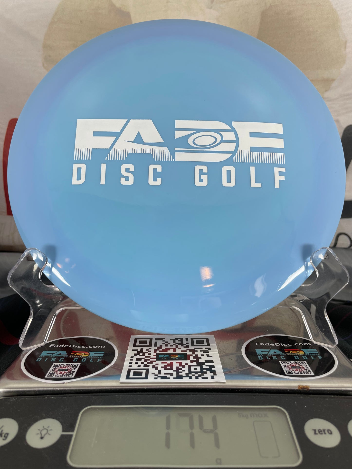 Innova Destroyer Star 174g Light Blue w/ White Foil Fade Disc Golf Custom Stamp Distance Driver