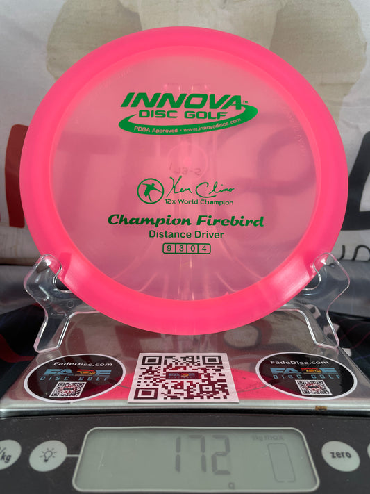 Innova Firebird Champion 172g Pink w/ Green Foil Climo Distance Driver