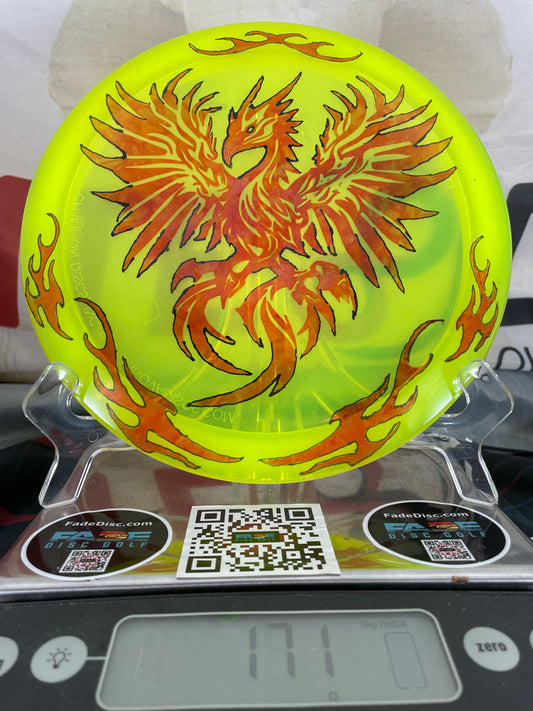 Innova Firebird Champion 171g Yellow-Orange Dragon-Bird Custom Dye Distance Driver