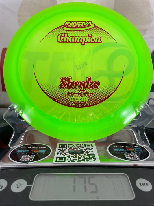 Innova Shryke Champion 175g Green w/ Red Foil Distance Driver