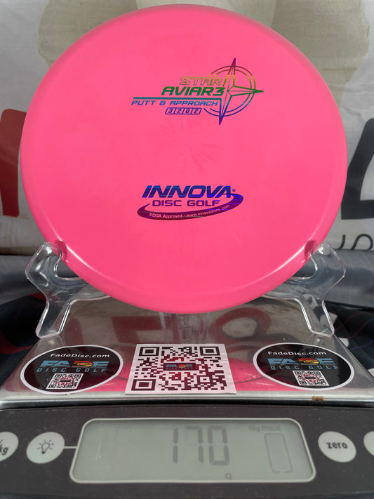 Innova Aviar3 Star 170g Pink w/ Rainbow Foil Putter