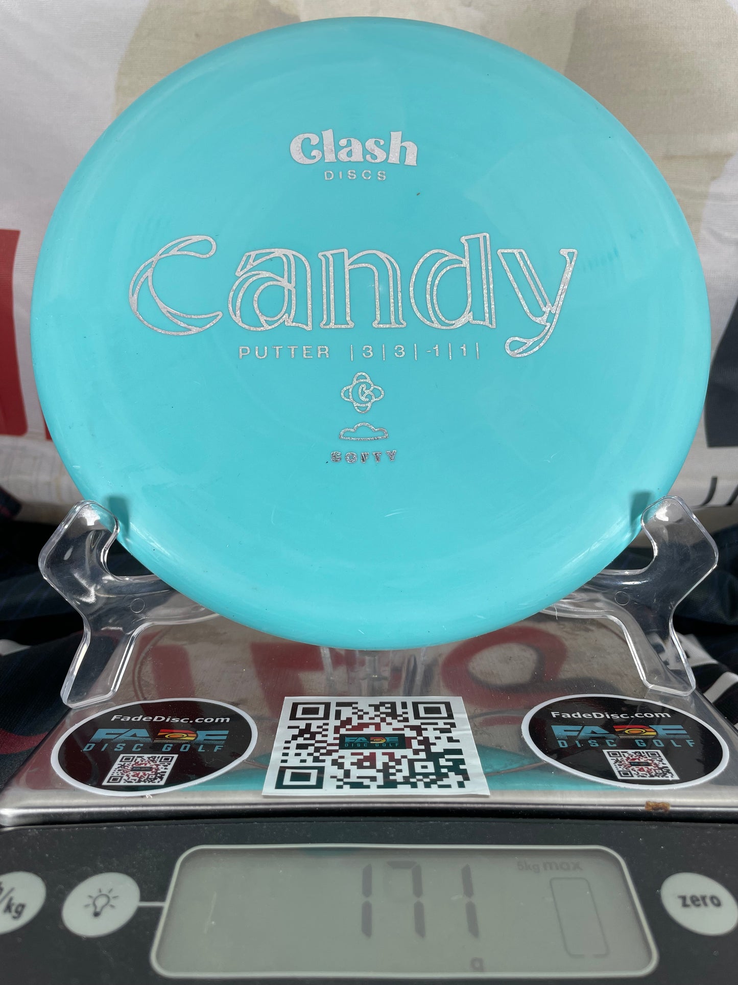 Clash Candy Softy 171g Teal w/ Silver Foil Putter