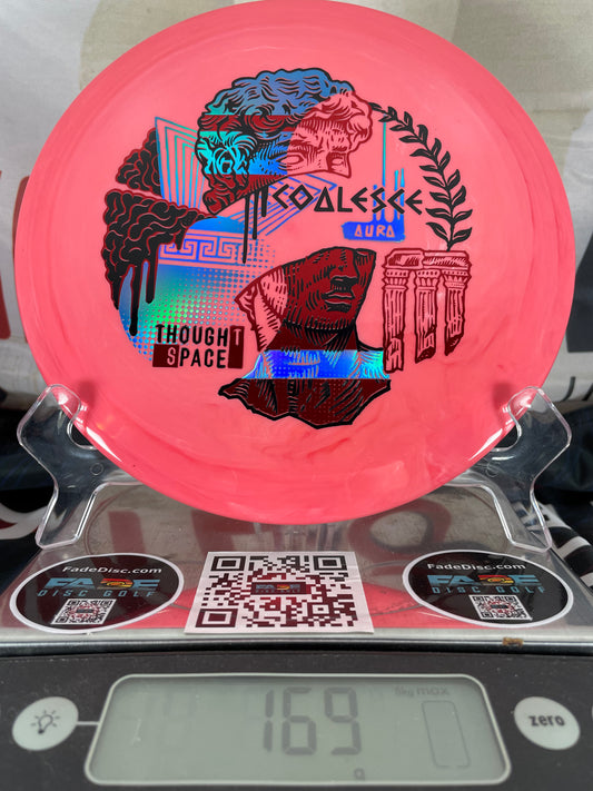 Thought Space Coalesce Aura 169g Pink Swirl w/ Blue-Red-Black Foil Fairway Driver