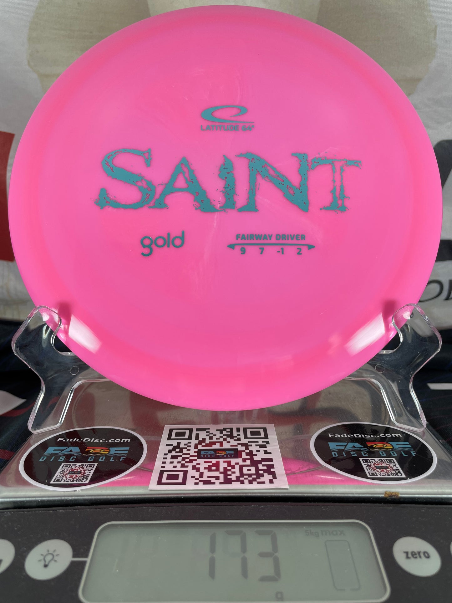 Latitude 64 Saint Gold 173g Pink w/ Blue-Silver Foil Fairway Driver