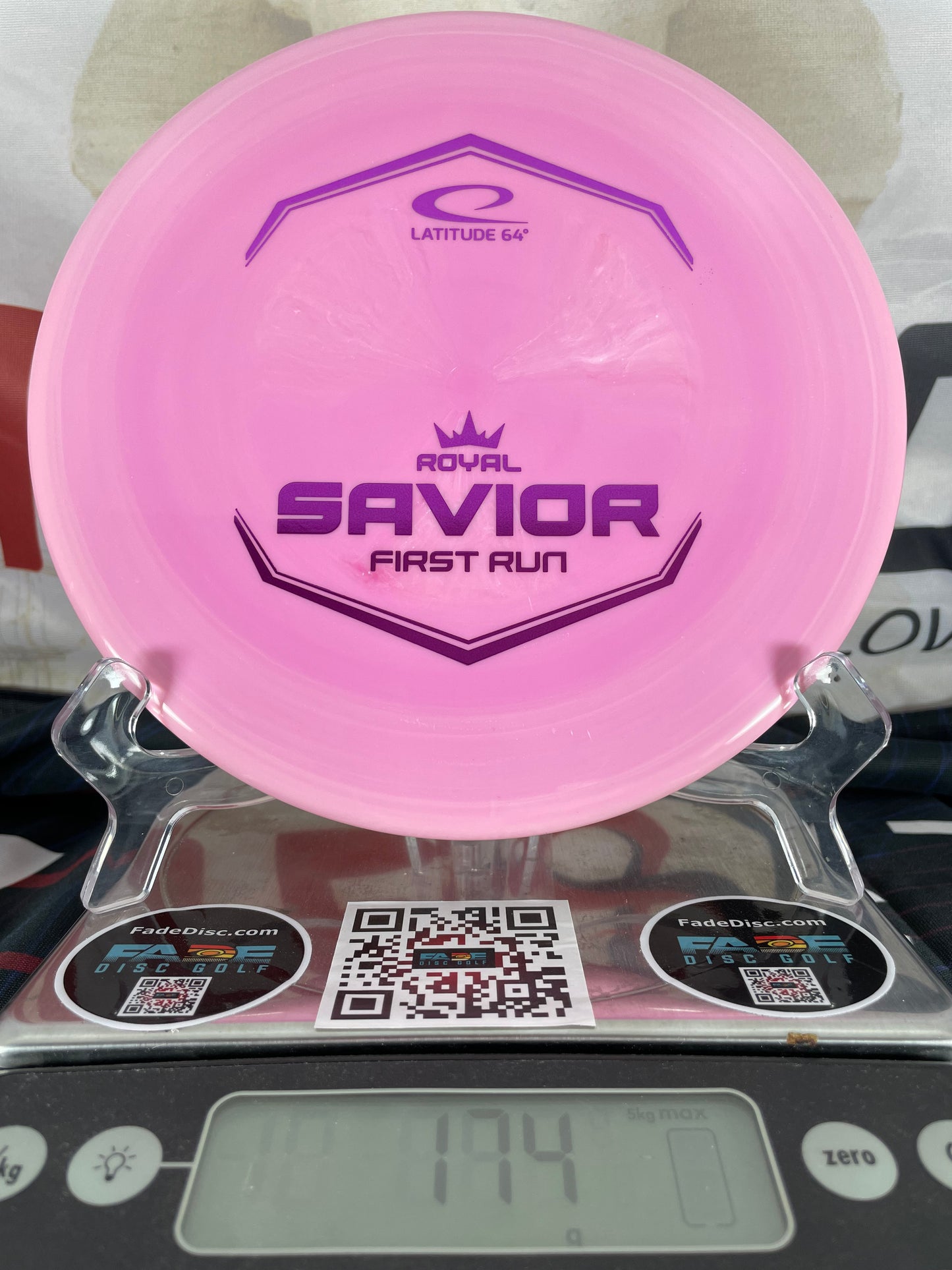 Latitude 64 Savior Royal Grand First Run 174g Pink w/ Purple Foil Midrange