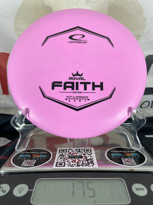 Latitude 64 Faith Royal Sense 175g Pink w/ Black Foil Putter