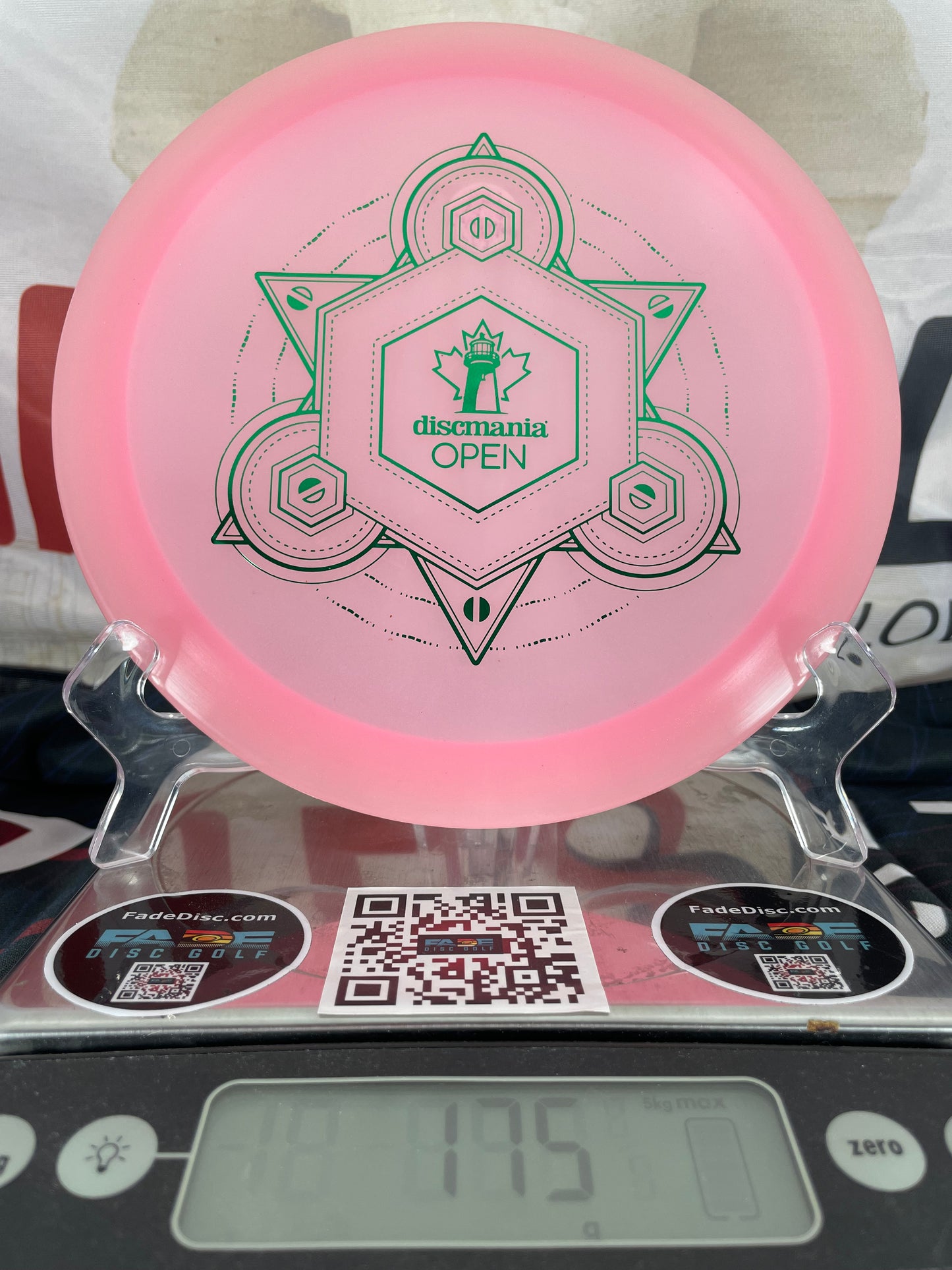 Discmania FD3 Color Glow C-Line 175g Pink w/ Green Foil Discmania Open Fairway Driver