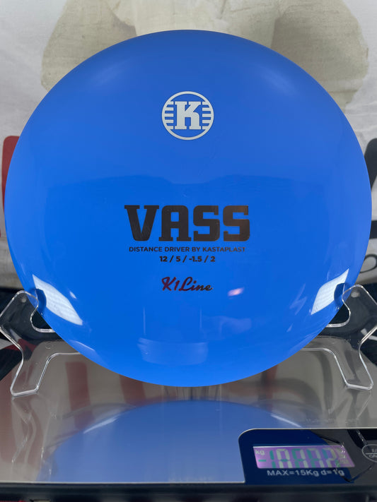 Kastaplast Vass K1 171g Blue w/ Silver Foil Distance Driver