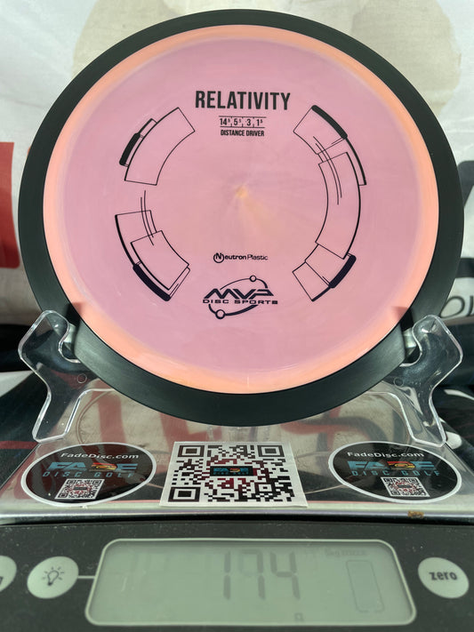 MVP Relativity Neutron 174g Purple-Pink Distance Driver