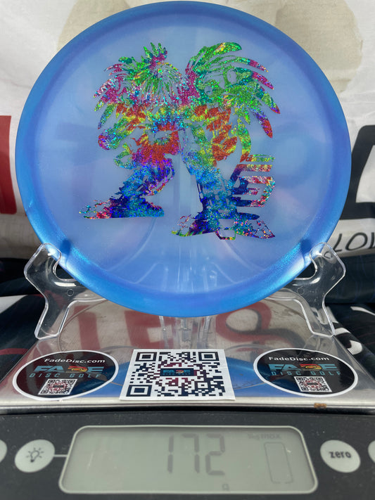 Discraft Buzzz Z Swirl Blue w/ Rainbow Sparkle Foil "Robot Chicken" 172g Dickerson Special Midrange