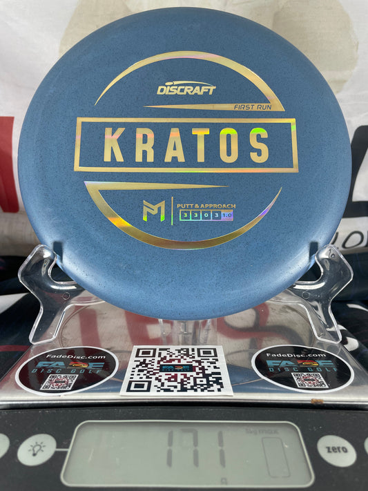 Discraft Kratos First Run Blue w/ Gold Foil 171g McBeth Putter