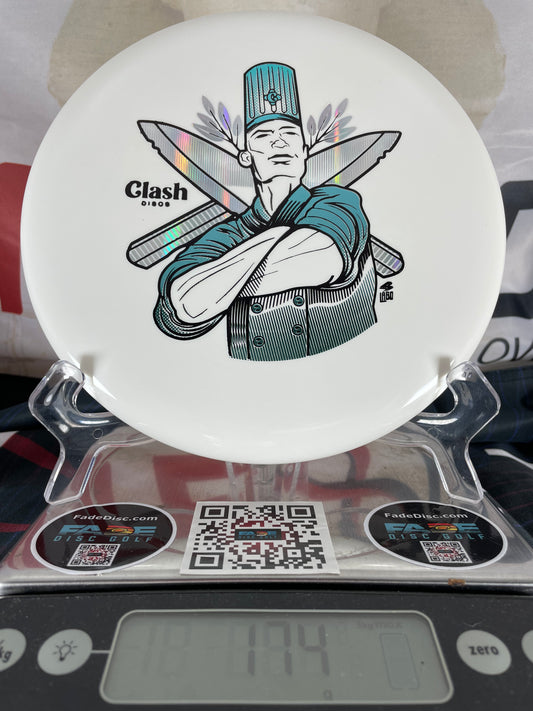 Clash Fudge Steady 174g White w/ Blue Chef Foil Putter