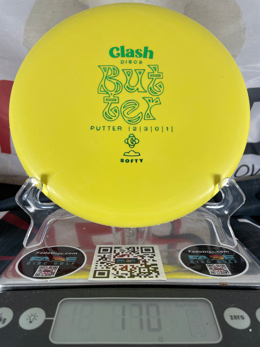 Clash Butter Softy 170g Yellow w/ Green Foil Putter