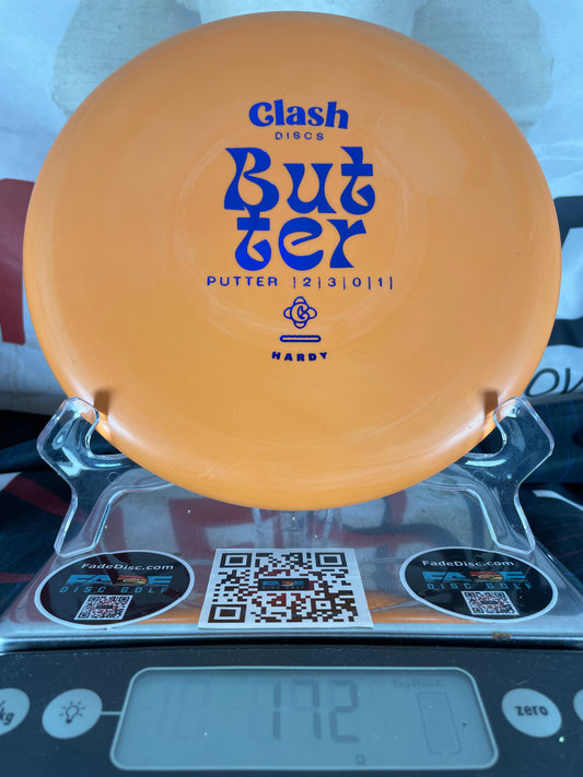 Clash Butter Hardy 172g Orange w/ Blue Foil Putter